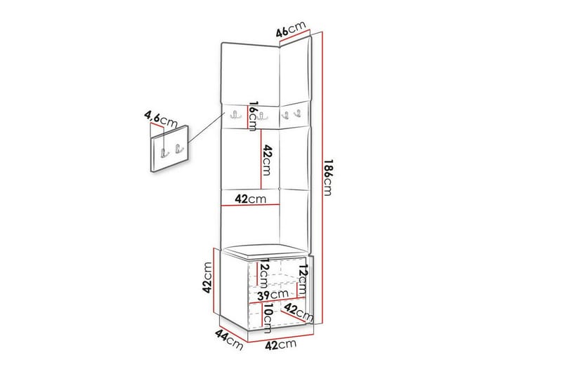 Dunvegan Highboard White - Förvaring - Förvaringsmöbler - Byrå