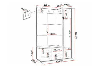 Dunvegan Highboard White - Förvaring - Förvaringsmöbler - Byrå