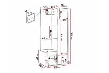 Dunvegan Highboard White - Förvaring - Förvaringsmöbler - Byrå