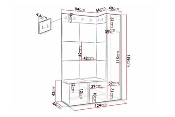 Dunvegan Highboard White - Förvaring - Förvaringsmöbler - Byrå
