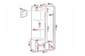 Dunvegan Highboard White - Förvaring - Förvaringsmöbler - Byrå