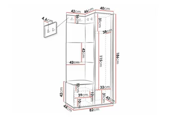 Dunvegan Highboard White - Förvaring - Förvaringsmöbler - Byrå