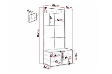 Dunvegan Highboard White - Förvaring - Förvaringsmöbler - Byrå