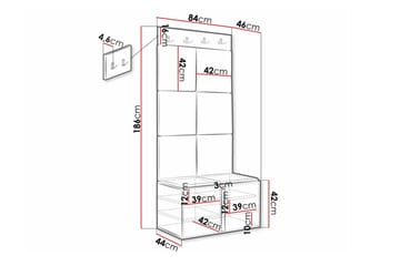 Dunvegan Highboard White - Förvaring - Förvaringsmöbler - Byrå