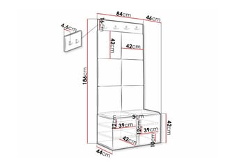 Dunvegan Highboard White - Förvaring - Förvaringsmöbler - Byrå