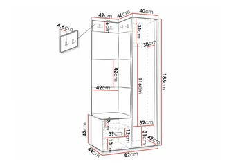 Dunvegan Highboard White - Förvaring - Förvaringsmöbler - Byrå