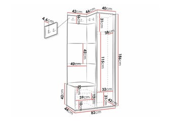 Dunvegan Highboard White - Förvaring - Förvaringsmöbler - Byrå