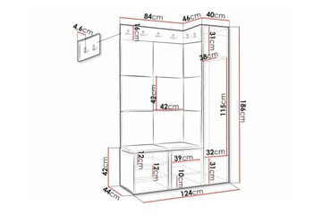 Dunvegan Highboard White - Förvaring - Förvaringsmöbler - Byrå