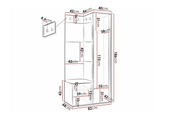 Dunvegan Highboard White - Förvaring - Förvaringsmöbler - Byrå
