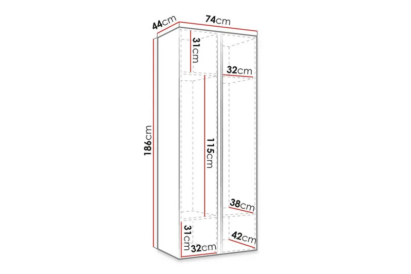 Dunvegan Highboard White - Förvaring - Förvaringsmöbler - Byrå