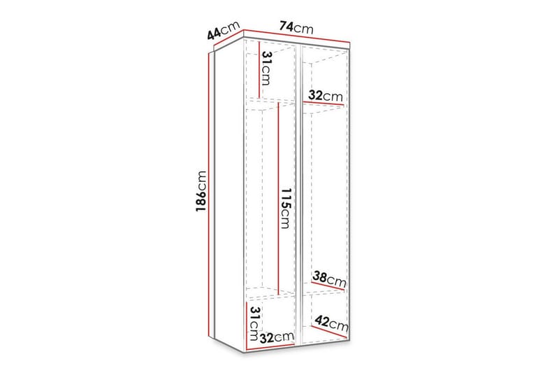 Dunvegan Highboard White - Förvaring - Förvaringsmöbler - Byrå