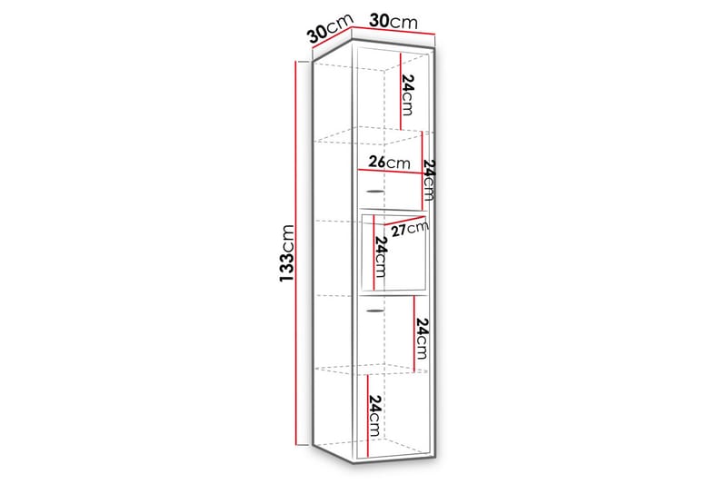 Ekomi Badrumsskåp - Svart - Förvaring - Förvaringsmöbler - Byrå