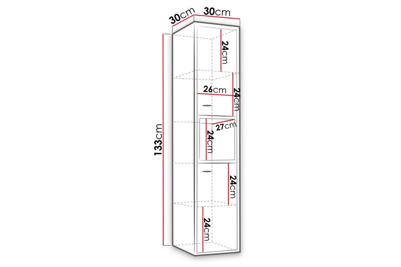 Ekomi Badrumsskåp - Vit - Förvaring - Förvaringsmöbler - Byrå