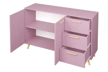 Escaldes Byrå 41x139 cm - Blå/Guld - Förvaring - Förvaringsmöbler - Byrå