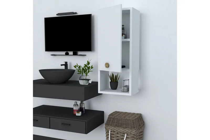 Estephen Badrumsskåp 71 cm - Vit - Förvaring - Badrumsförvaring & tvättstuga inredning - Badrumsskåp