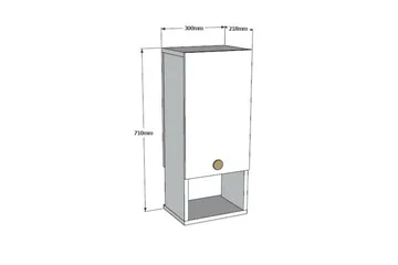 Estephen Badrumssk åp 71 cm - Vit - Inredning & dekor - Speglar - Spegelmöbler - Spegelskåp