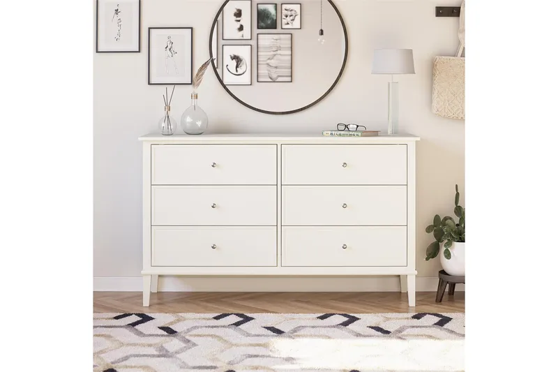 Evgeni Byrå 6 lådor - Vit - Förvaring - Förvaringsmöbler - Byrå