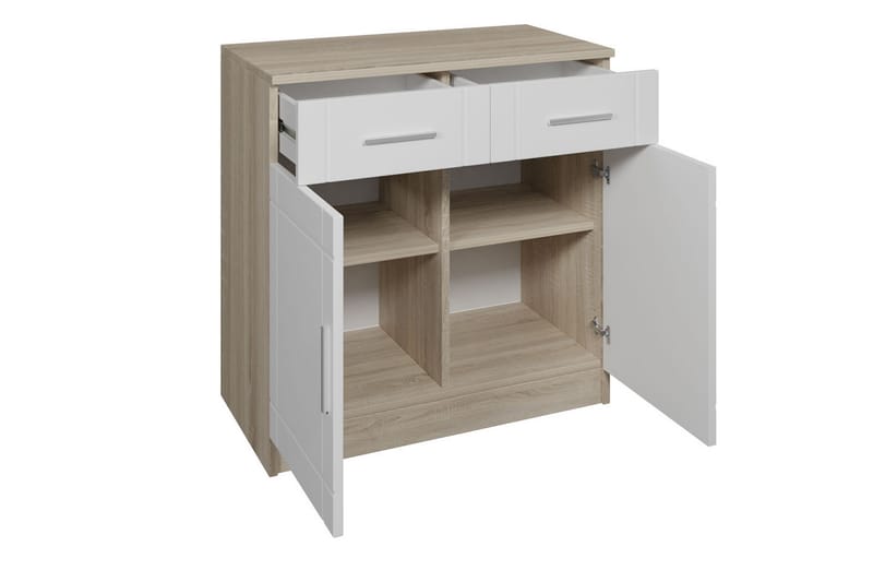 FALESTI Byrå 37x69 cm Vit/Natur - Förvaring - Förvaringsmöbler - Byrå