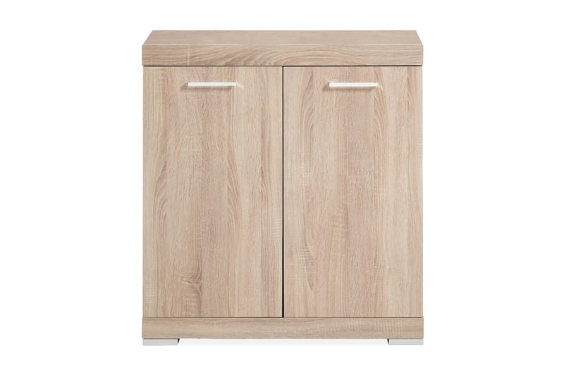 FMD Byrå med 2 luckor 80x34,9x89,9 cm ek - Beige - Byrå