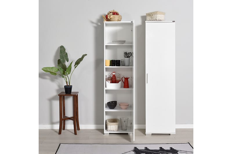 Förvaringsskåp 45x169 cm - Vit - Förvaring - Förvaringsmöbler - Byrå