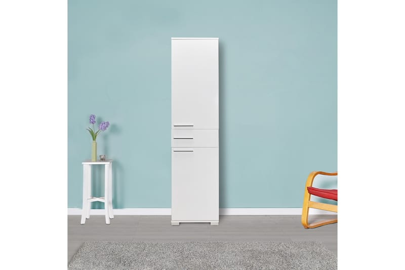 Förvaringsskåp 45x187 cm - Vit - Förvaring - Förvaringsmöbler - Byrå