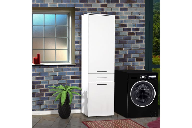 Förvaringsskåp 52x187 cm - Vit - Förvaring - Förvaringsmöbler - Byrå