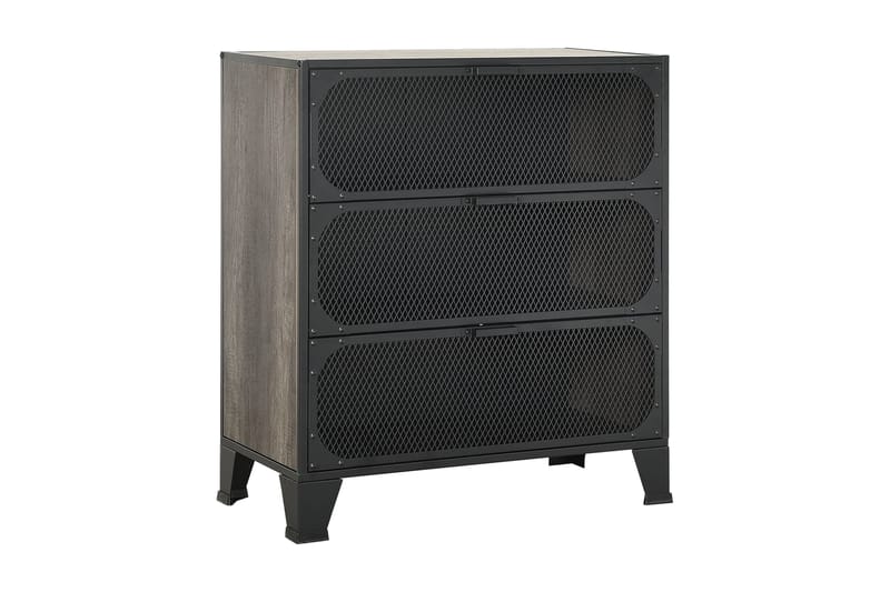 Förvaringsskåp grå 72x36x82 cm metall och MDF - Grå - Förvaring - Förvaringsmöbler - Byrå