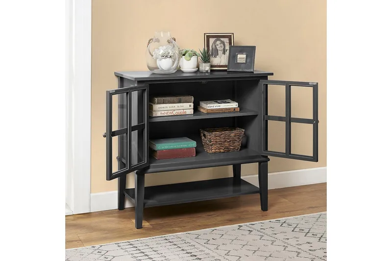 Franklin Förvaringsskåp 80x40 cm Svart - Dorel Home - Förvaring - Förvaringsmöbler - Byrå