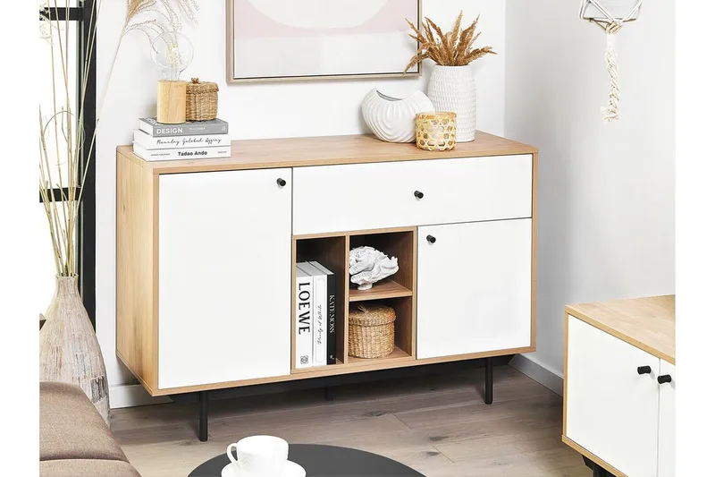 Germenata Skåp 118x40 cm - Ljust Trä/Vit - Förvaring - Förvaringsmöbler - Byrå