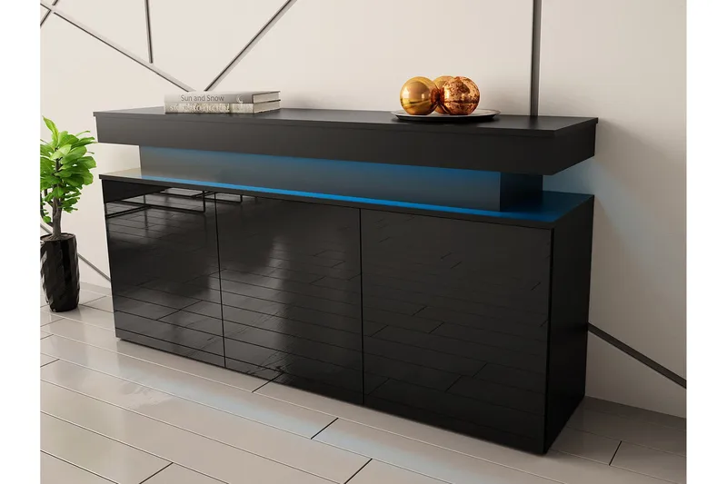 Glenndale Highboard - Svart - Förvaring - Förvaringsmöbler - Byrå