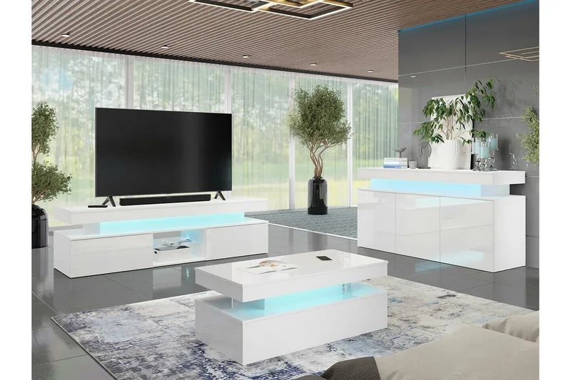 Glenndale Highboard - Vit - Förvaring - Förvaringsmöbler - Byrå