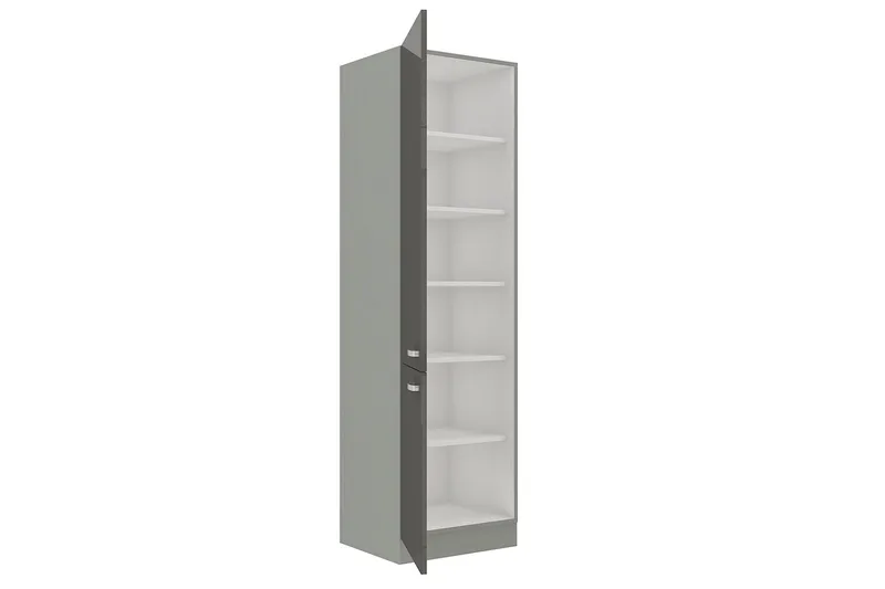 Grey Skåp med dörrar 40x57x210 cm - Grå/Vit - Förvaring - Förvaringsmöbler - Byrå
