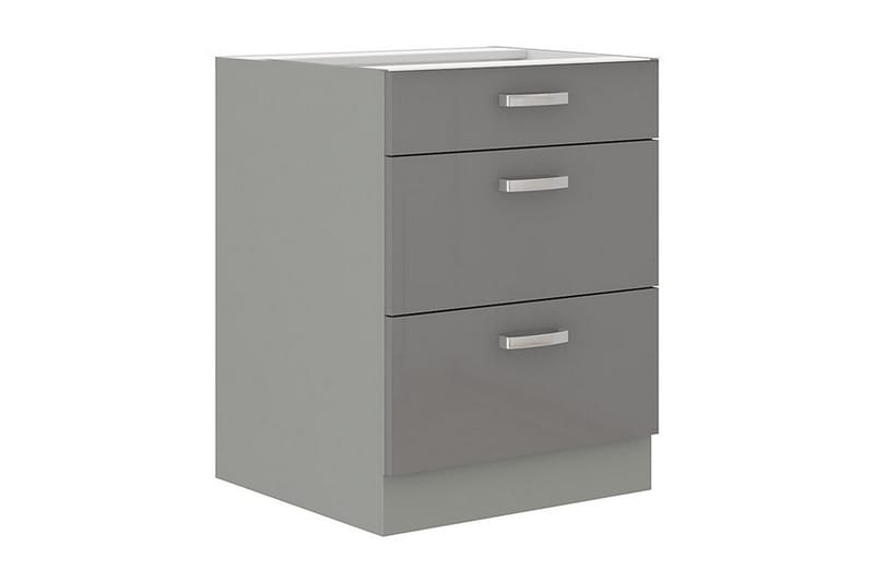 GREY Skåp med lådor 60x52x82 cm - Grå - Förvaring - Förvaringsmöbler - Byrå