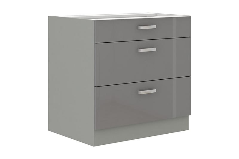 GREY Skåp med lådor 80x52x82 cm - Grå - Förvaring - Förvaringsmöbler - Byrå