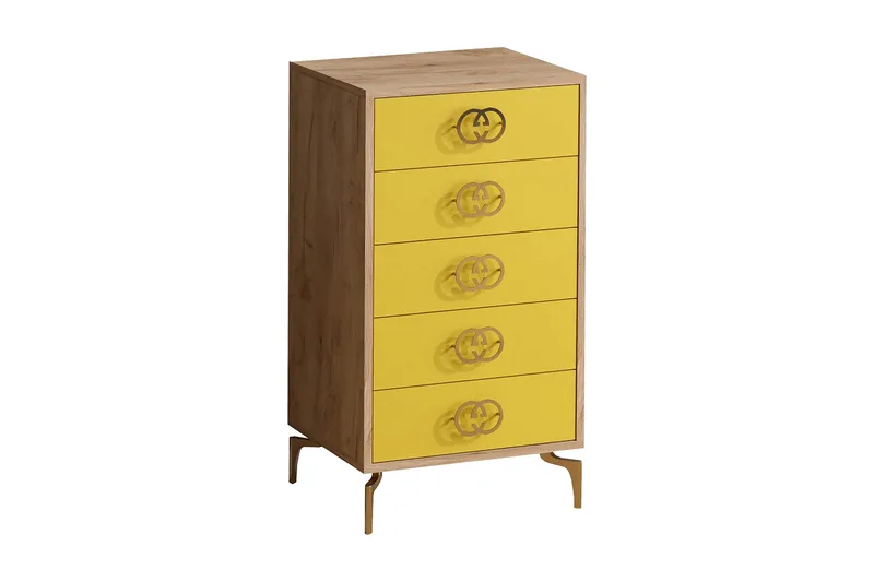 Highboard 40x50 cm - Guld/Natur/Gul - Förvaring - Förvaringsmöbler - Byrå