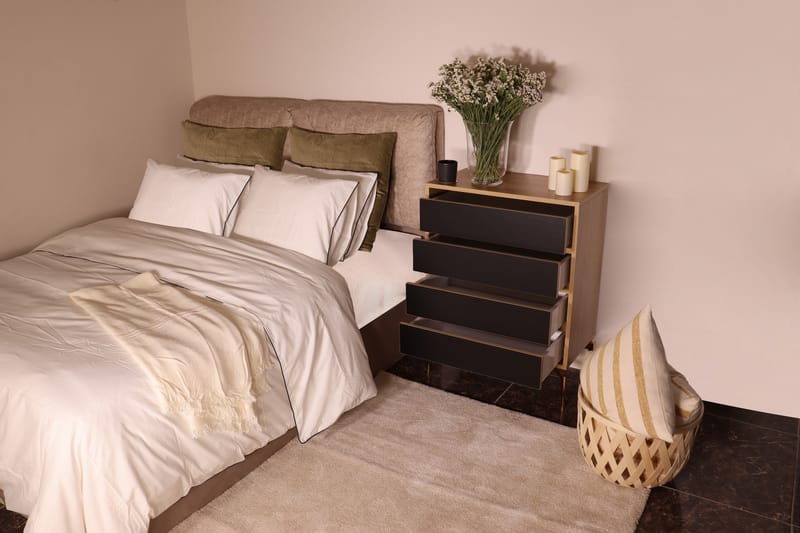 HIGHBOARD 40x70 cm Natur/Svart - Förvaring - Förvaringsmöbler - Byrå