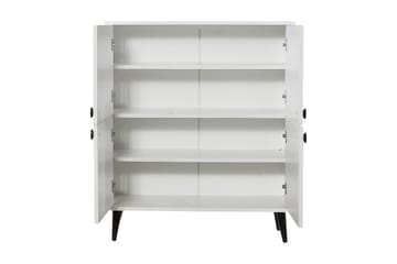 Highboard 95x111 cm - Vit/Svart - Förvaring - Förvaringsmöbler - Byrå