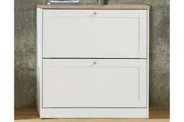 Hörnbyrå Loft24 Naveen Skolåda 70x90 cm Vit - Förvaring - Sko- & klädförvaring - Skoförvaring - Skolåda