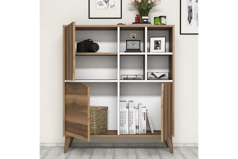 Hovdane Förvaringsskåp 100 cm - Brun/Vit - Förvaring - Förvaringsmöbler - Byrå