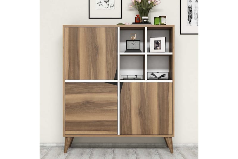 Hovdane Förvaringsskåp 100 cm - Brun/Vit - Förvaring - Förvaringsmöbler - Byrå