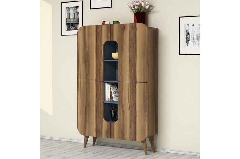 Hovdane Förvaringsskåp 108 cm - Brun/Blå - Förvaring - Förvaringsmöbler - Byrå