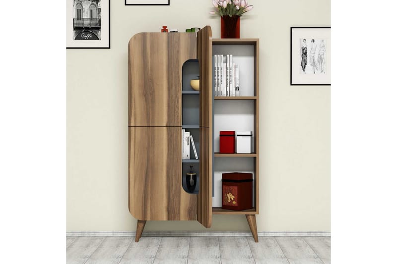 Hovdane Förvaringsskåp 108 cm - Brun/Blå - Förvaring - Förvaringsmöbler - Byrå