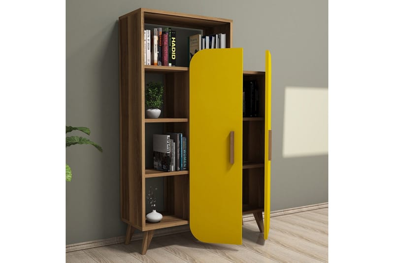 Hovdane Förvaringsskåp 90 cm - Brun/Gul - Förvaring - Förvaringsmöbler - Byrå