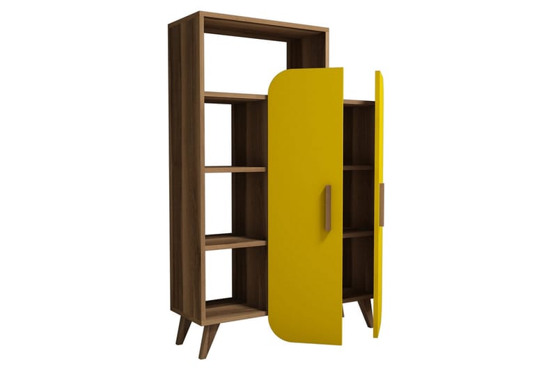 Hovdane Förvaringsskåp 90 cm - Brun/Gul - Förvaring - Förvaringsmöbler - Byrå