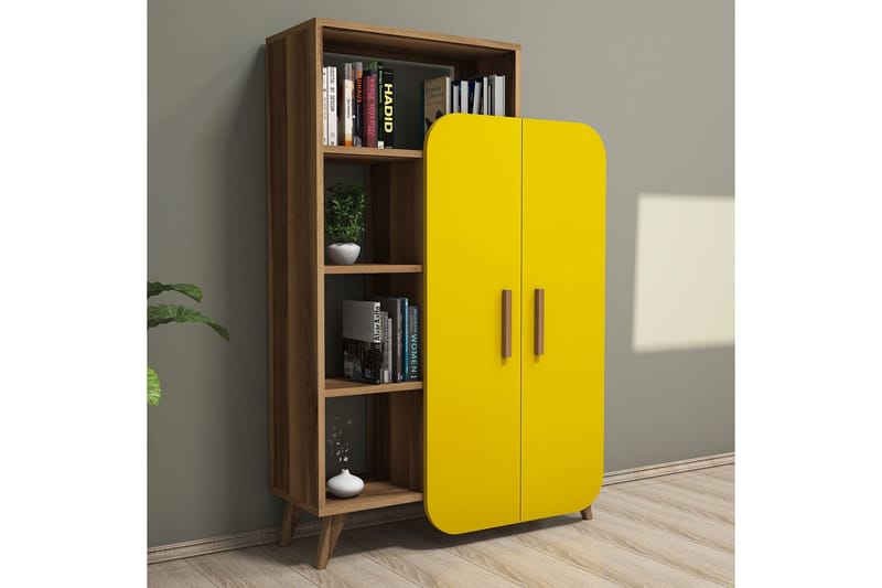 Hovdane Förvaringsskåp 90 cm - Brun/Gul - Förvaring - Förvaringsmöbler - Byrå