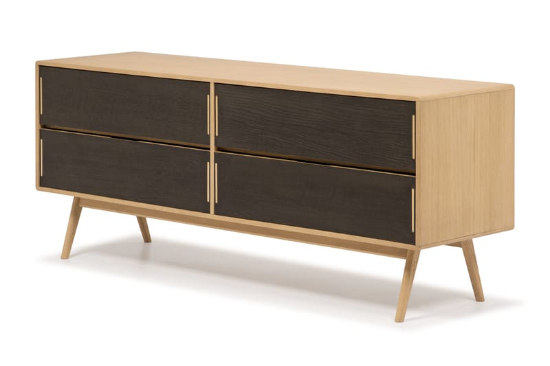 HULSIG Byrå 150x50 cm Massiv Ek Brun - Förvaring - Förvaringsmöbler - Byrå