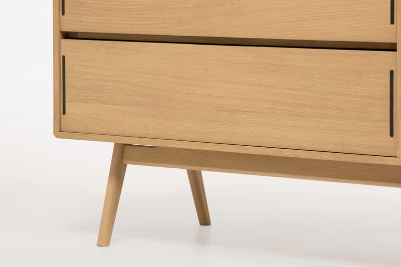 HULSIG Byrå 150x50 cm Massiv Ek Brun - Förvaring - Förvaringsmöbler - Byrå