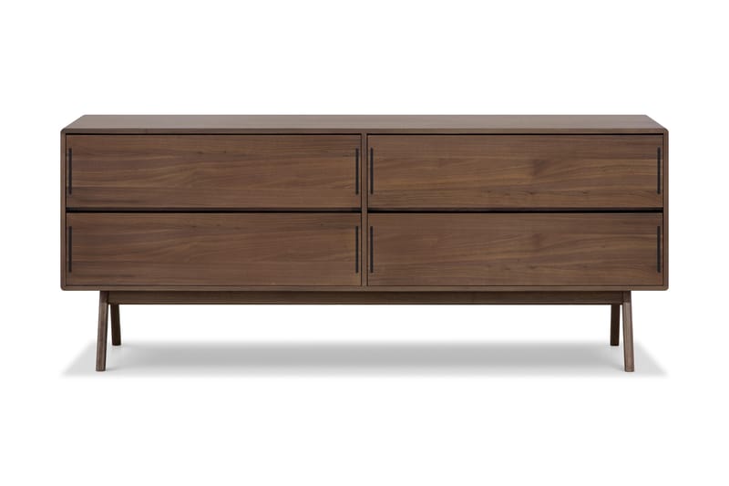 HULSIG Byrå 150x50 cm Massiv Valnöt Brun - Förvaring - Förvaringsmöbler - Byrå