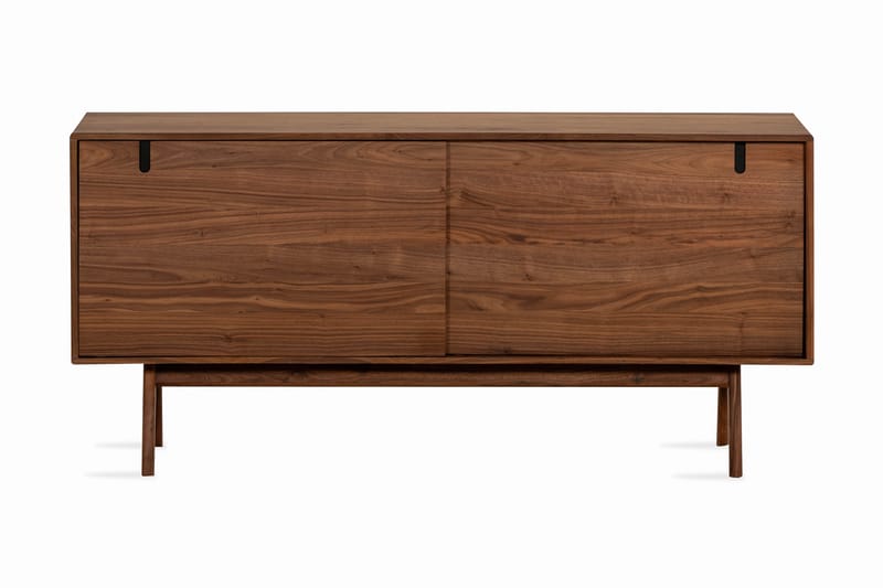 HULSIG Sideboard 160x45 cm Massiv Valnöt Brun - Brun - Förvaring - Förvaringsmöbler - Byrå