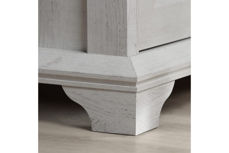 Hurlston Byrå 123 cm - Vit - Förvaring - Förvaringsmöbler - Byrå